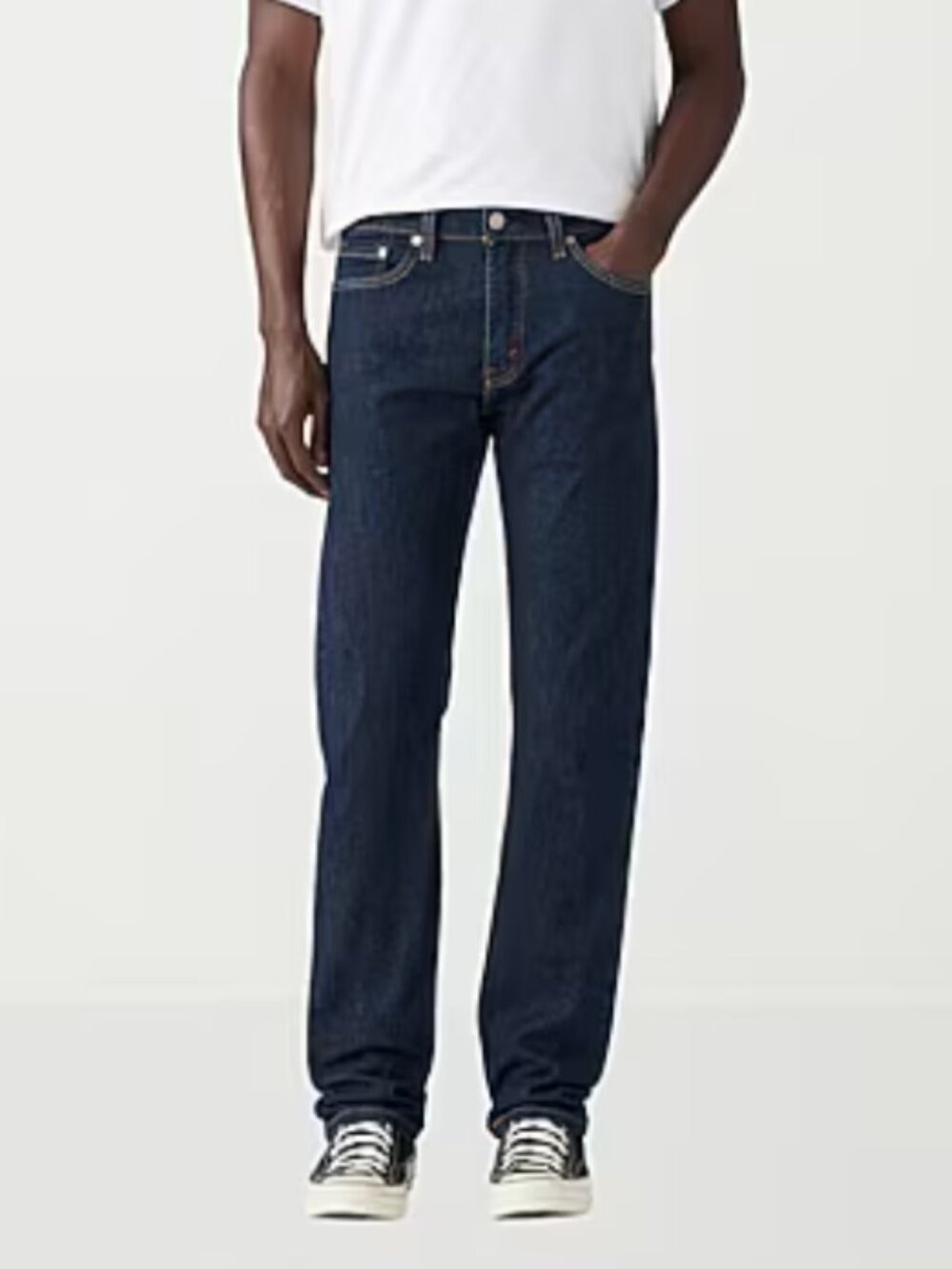 Levi's 513 Slim Straight Men's 36x32 Navy Blue Jeans